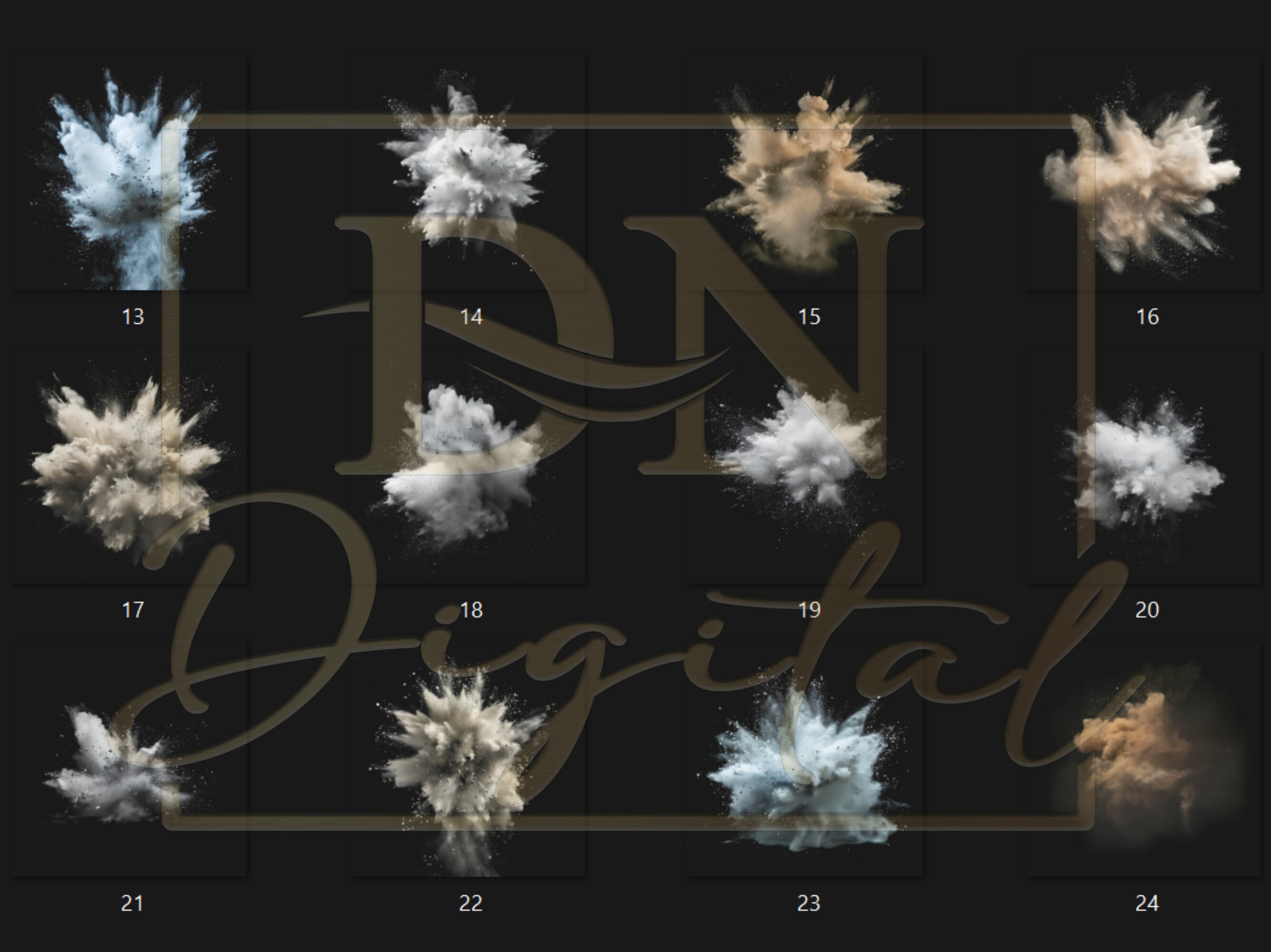 Powder Explosion Overlays/clipart Collection With Free Commercial ...