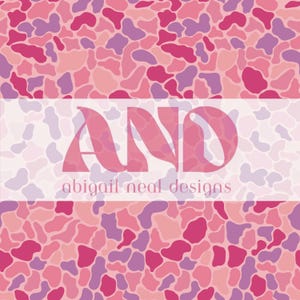 Pink Camo Seamless Pattern – Girly Camouflage Digital Paper for Sublimation, Printable Background, Barbiecore, PNG Download