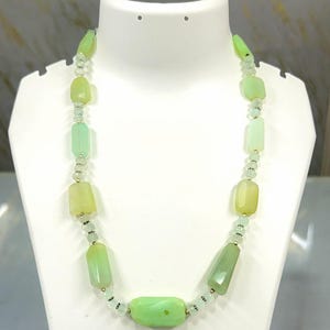 Peru Chalcedon rondelle und nuggets mit metal lock strang 6 x 6 mm bis 15 x 30 mm