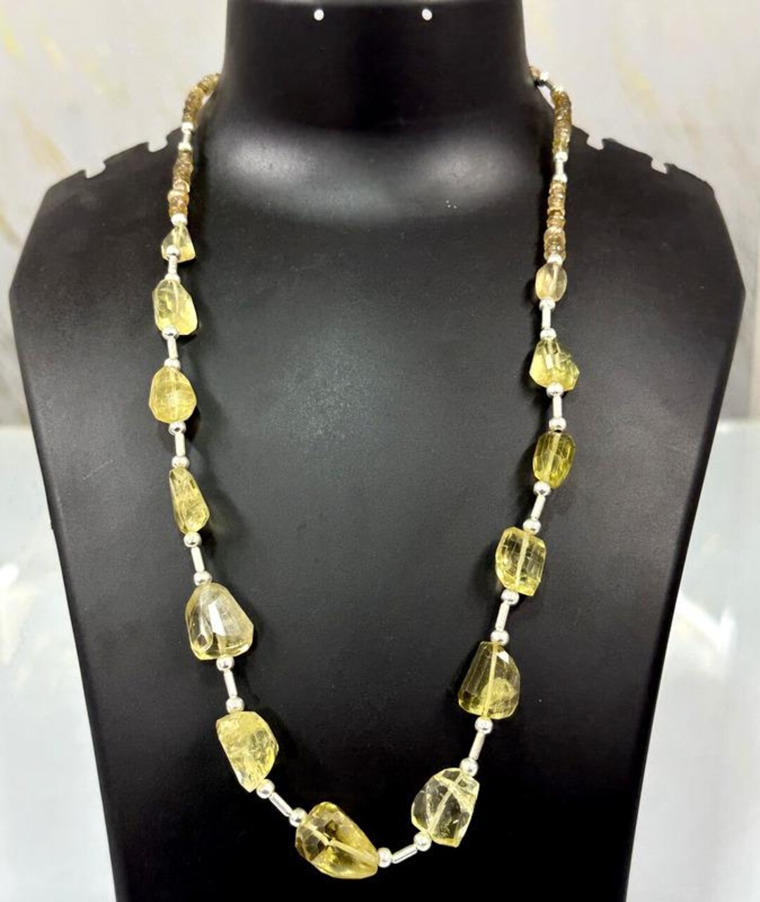 Lemon Quartz Heart Metal Lock Strand 4x19mm Strand 20 Inch Weight 180ct ...