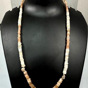 Multi Mondstein, während Schnitt und Herz mit Metallverschluss Strang 4 mm bis 6 mm eine Linie Strang 20 Zoll, Gewicht 130ct Facettierte Edelsteinkette