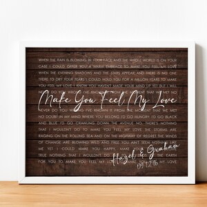 Wedding Song Lyric Art Anniversary Gift for Husband Wife Custom Song Lyrics Wall Art Personalized Gift for Couple Mother's Day Poster Canvas