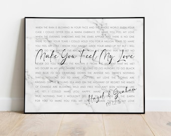 Wedding Song Lyric Art 1st Anniversary Gift for Husband Wife Custom Song Lyrics Wall Art Personalized Engagement Gift For Mom Dad Home Decor