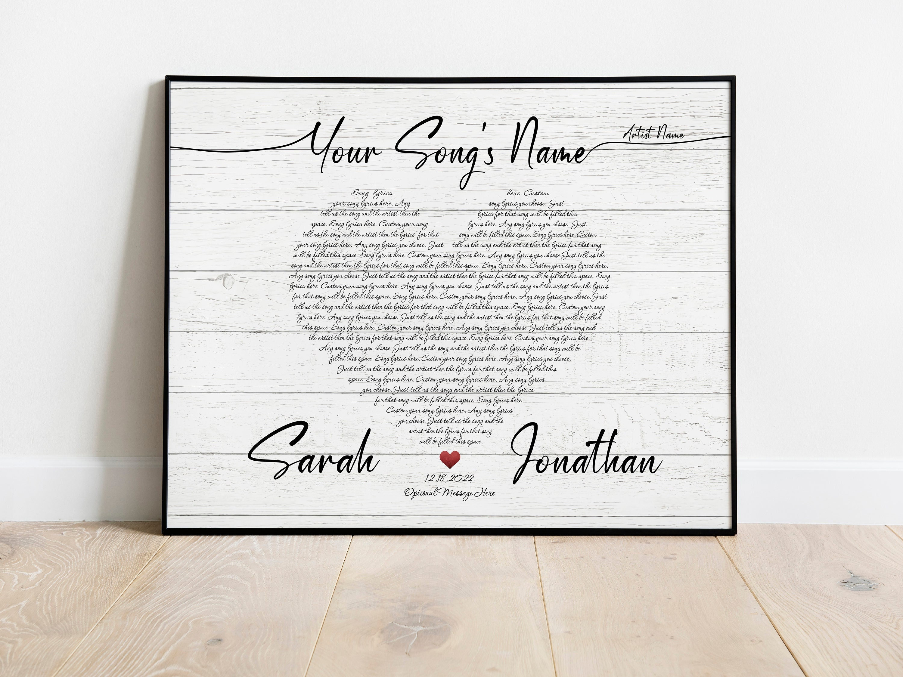 Cake Love You Madly Vintage Heart Song Lyric Music Art Print - Song Lyric  Designs