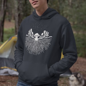Mushroom Hoodie Bushcraft Wilderness Survival Unisex Hoodie