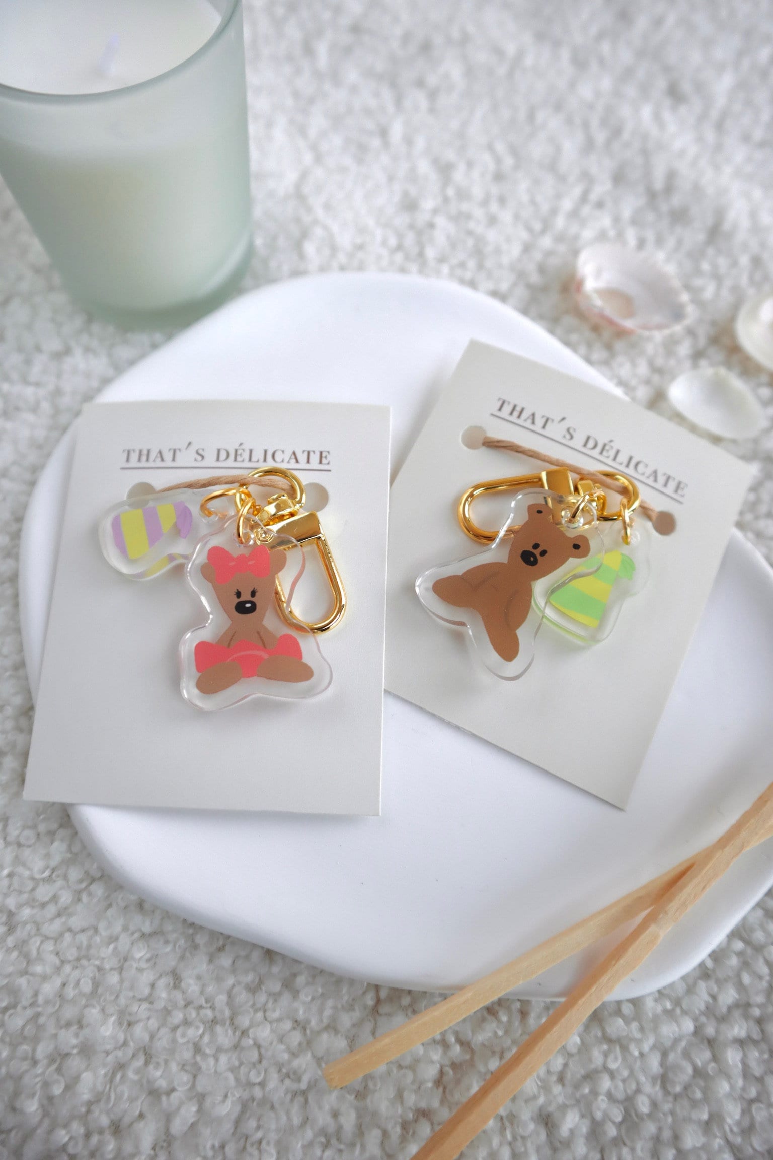 Mr. Bean Teddy Theme Keychain Couple Keychains Mr. Bean Etsy