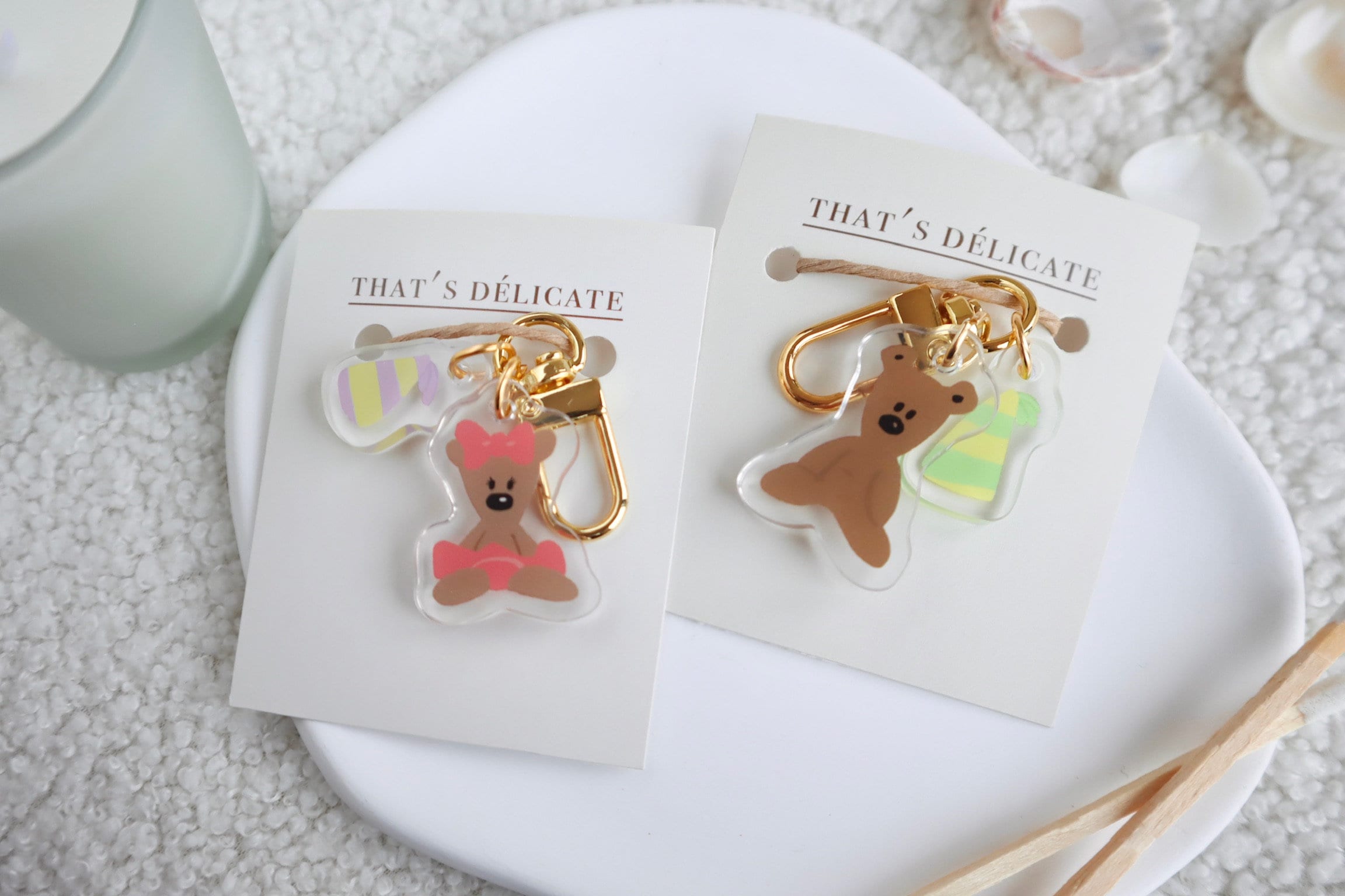 Mr. Bean Teddy Theme Keychain Couple Keychains Mr. Bean Etsy