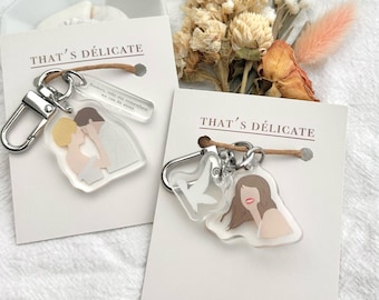 Acrylic Keychain | “1989” Era Bird Charm, Love story Portrait, Fan-Made Gift