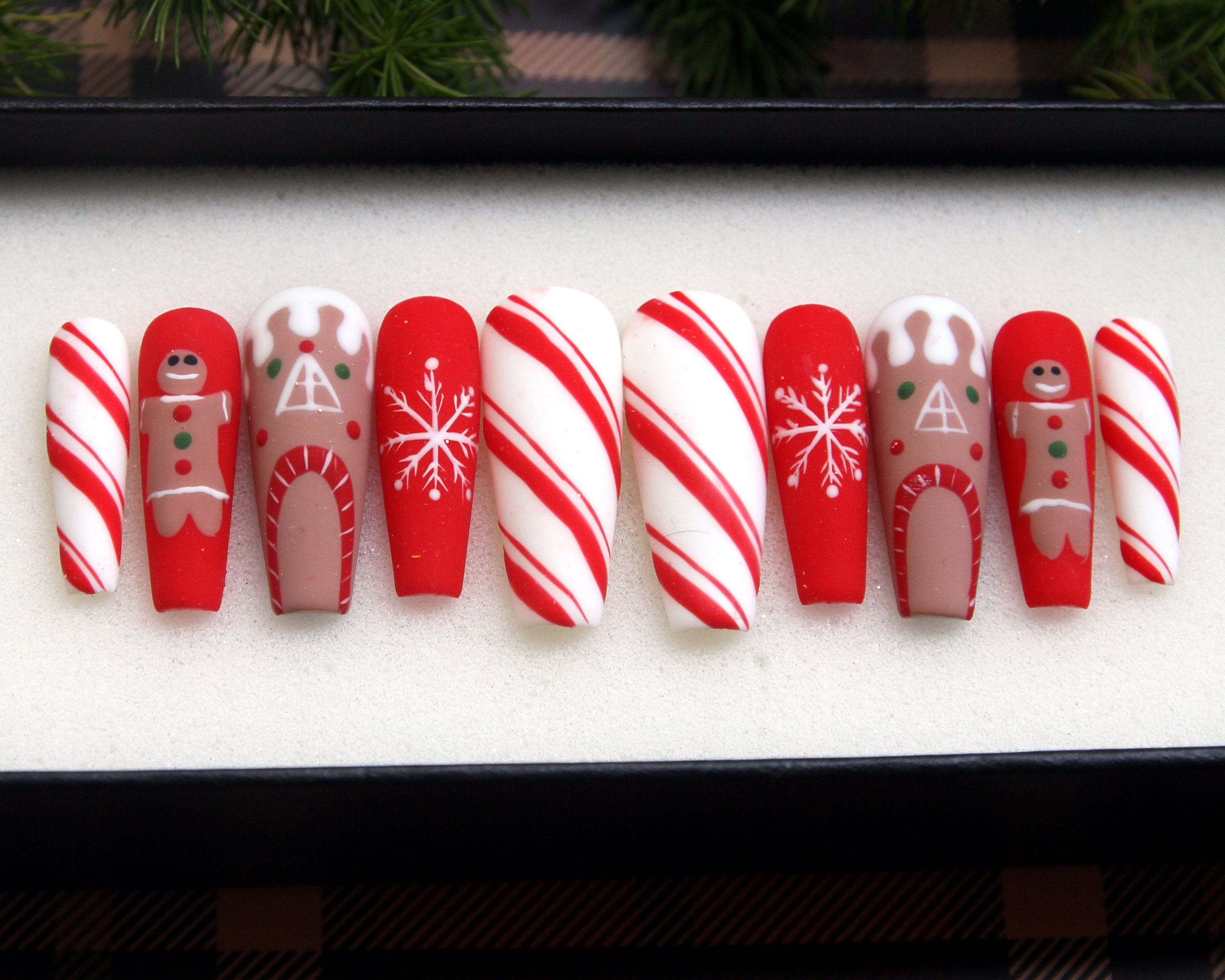 The Ginger Man Press on Nails for Christmas Xmas Coffin - Etsy
