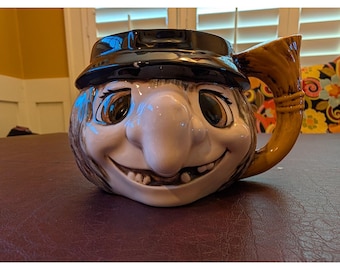 Witch Crooked Nose Novelty Spooky Halloween Mug