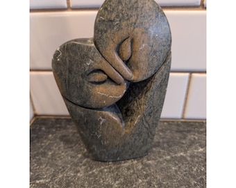 Jameson Tendai Hand Carved Soapstone Sculpture Abstract Lovers Zimbabwe