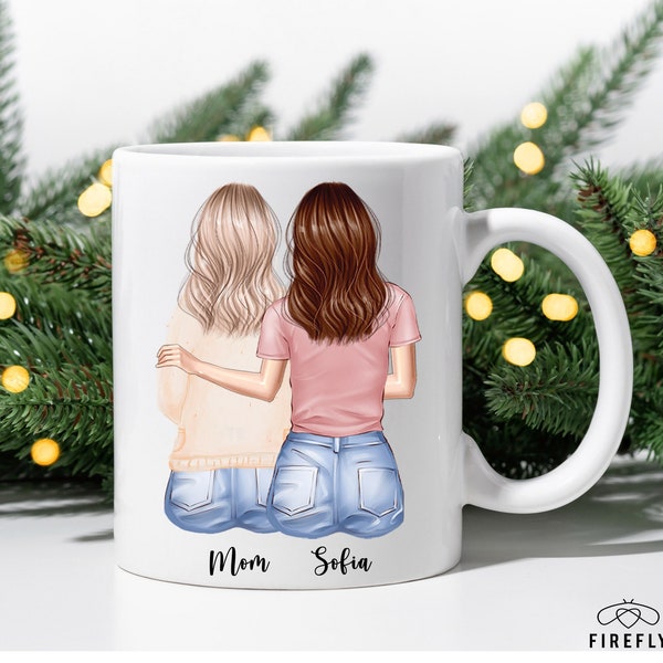 Mother and Daughters Mug | Mom Coffee Mug | Personalized Mom Mug | Gift For Mom from Daughter | Mothers Day Gift | Mother Daughter Gift