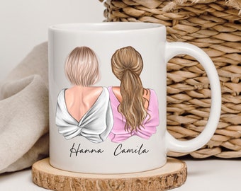 Best Friend Mug, Best Friends Gifts, To My Bestie Mug, Custom Girls Mug, Long Distance Mugs, Best Friend Mug, Bff, Personalized Friend Gift