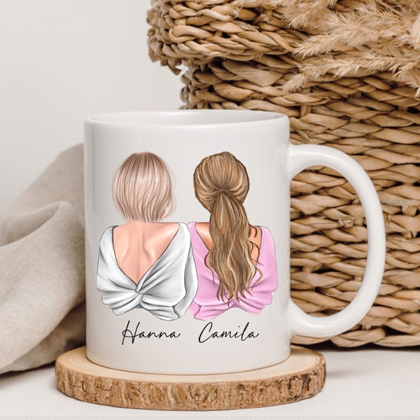 Mug Meilleur ami, Cadeaux meilleurs amis, Mug À ma meilleure amie, Mug fille personnalisée, Mugs longue distance, Mug Meilleur ami, Bff, cadeau ami personnalisé