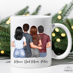 Personalized Family Mug, Personalized Family Christmas Mug, Mom Gift ...