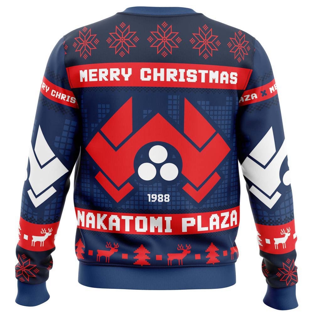 Discover Merry Christmas Nakatomi 1988 Plaza Ugly Christmas Sweater, 90s Action Movie Xmas Sweatshirt, Christmas Gift For Men Women Kid