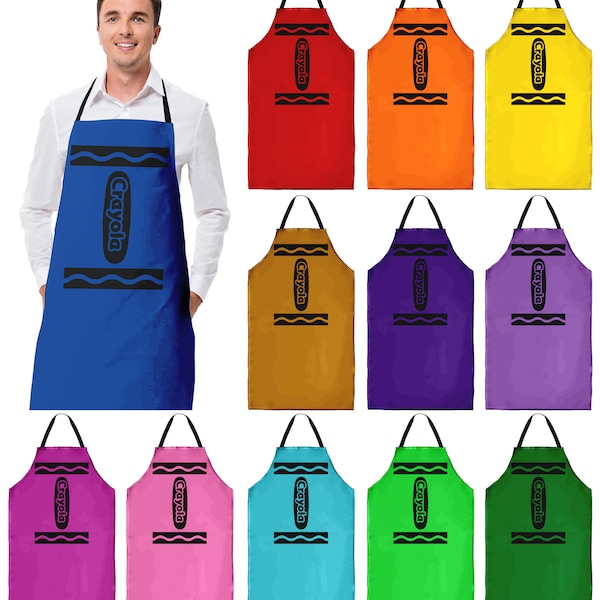 Crayon Apron Etsy