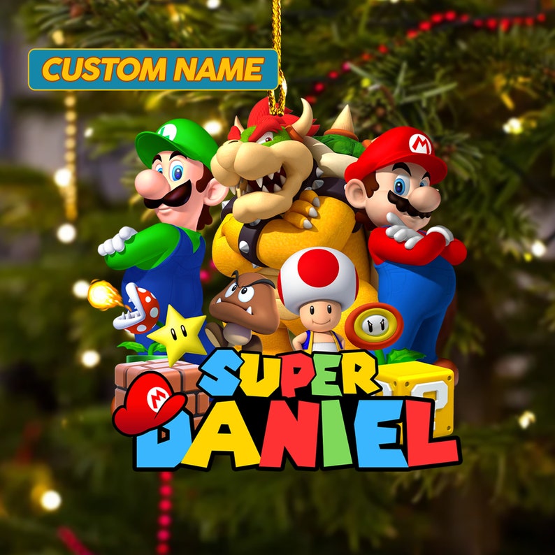 Personalized Ornament: Super Mario Characters