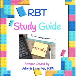 RBT Study Guide 2nd Edition; BACB