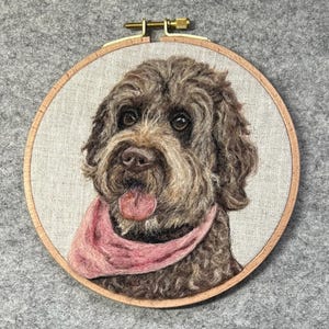 Custom dog portrait needle felted from photo. Personalized gift for pet lovers, pet loss, commission pet art, realistic pet memorial gift image 20