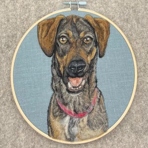 Custom dog portrait needle felted from photo. Personalized gift for pet lovers, pet loss, commission pet art, realistic pet memorial gift image 19