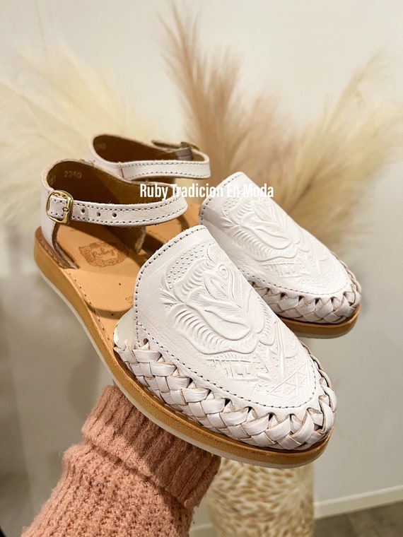 Roses Huaraches Hand-tooled| Florencia Cincelados Huaraches  display picture 1
