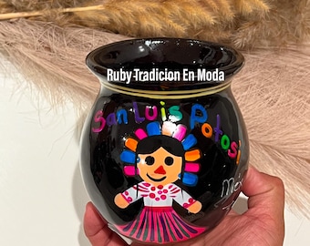 Nombre de Estados Jarritos de arcilla / Mexican States Clay Cup /Tazas Mexicanas de Ceramica / Mexican Cups / Clay Mexican Cups / Floral Cup