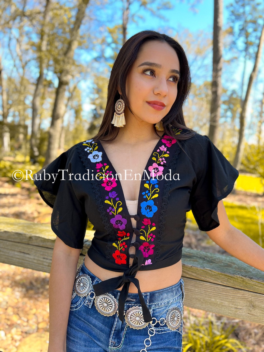Valeria Blouse| Blusa Blouse| Floral Embroidered Blouse