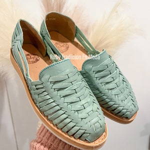 Ruby Huaraches | Huaraches Trenzados | Menta | Mexican Sandals | Zapatos Artesanales | Artisanal Sandals| Leather Shoes| Vintage Sandals