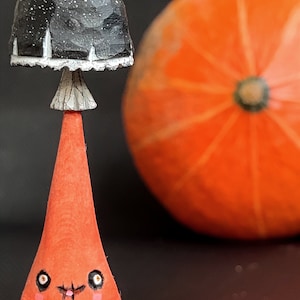 Halloween Mushling (Handcarved and painted)