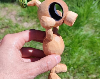 WOODMAN - Handcarved wooden character from Hilda
