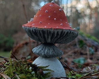Handcarved Amanita Muscaria