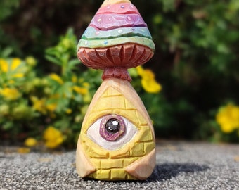 SHROOMINATI - Handcarved and painted from basswood