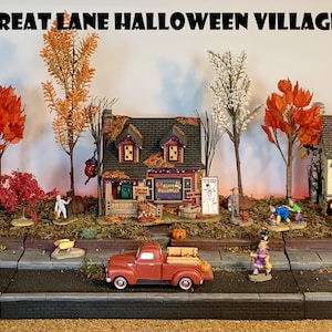 Trick-or-Treat Lane 3-Section Halloween Village Display Platform