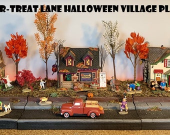 Trick-or-treat Lane 3-section Halloween Village Display Platform