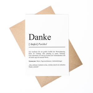 Danke Karte Definition Geschenk Gruß Karte Danke Postkarte beschreibbar Spruchkarte zum Verschenken Danke Sagen Ideen