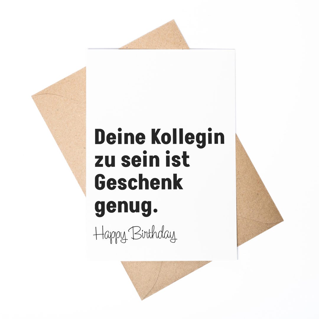 Lustige Geburtstagskarte Kollege DIN A6 Personalisierbar Mit Wunschtext lustige-geburtstagskarte-kollege-din-a6-personalisierbar-mit-wunschtext