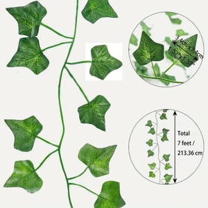 Artificial Ivy Vines Leaves Greenery Garland Boho Chic Décor Fake Faux Plant