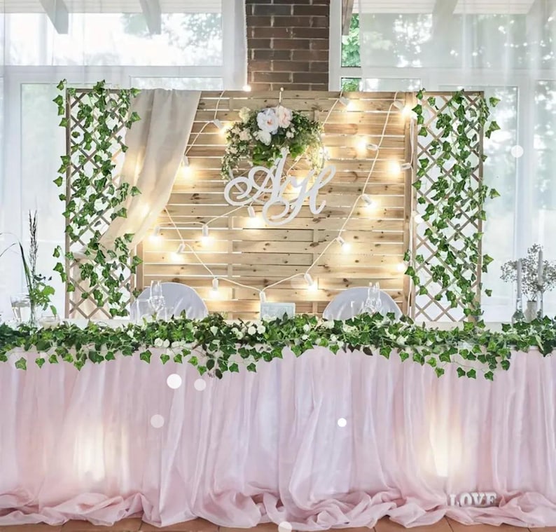Artificial Ivy Vines Leaves Greenery Garland Boho Chic Décor Fake Faux Plant wedding decoration