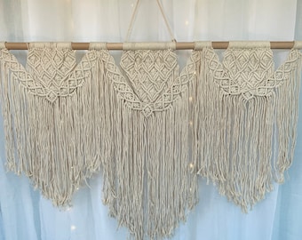 Wandbehang Tapisserie Handgewebtes Makramee Boho Chic Wohndekor