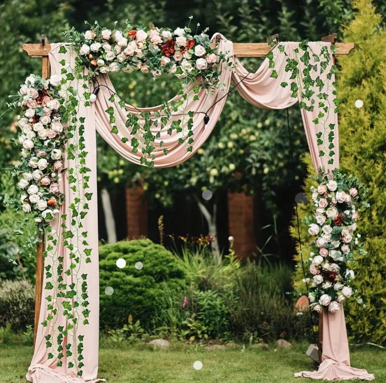 Artificial Ivy Vines Leaves Greenery Garland Boho Chic Décor Fake Faux Plant wedding ceremony decoration