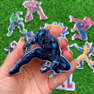 Adornos para tarta de cumpleaños de superhéroes de Marvel, decoraciones para fiesta de los Vengadores imagen 7