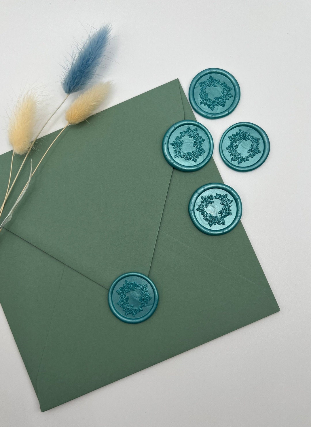 Wreath Wax Seals: Self Adhesive Floral Envelope Seals - Etsy