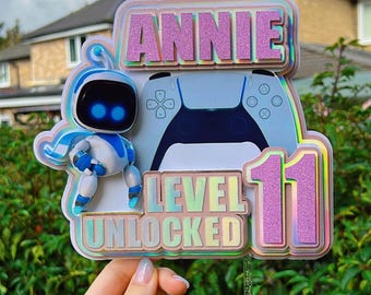 Astro inspired 3D birthday cake topper, Party decorations, Unique centerpiece