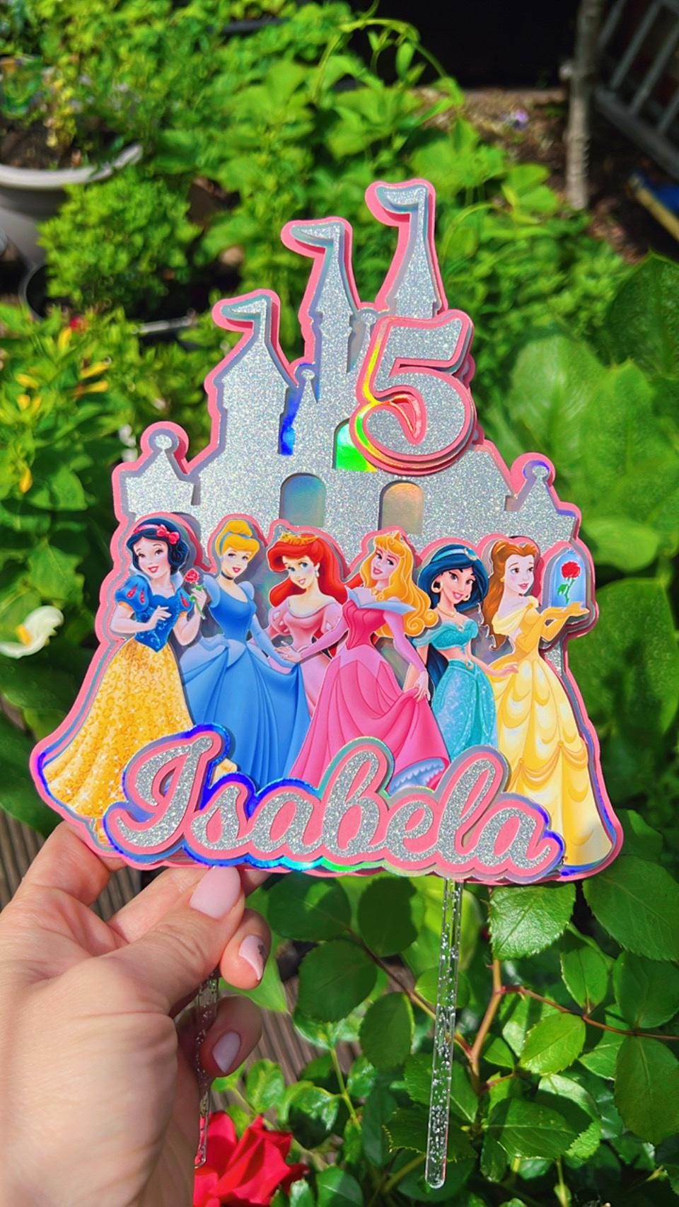 Disney Princess Cake Topper 3D, Party Decoration, Girls Birthday Party ...
