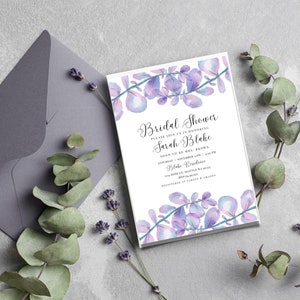 Floral Bridal Shower Invitation, Minimalist Floral Bridal Shower Invitation, Simple & Elegant Bridal Shower, Bridal Shower Invite