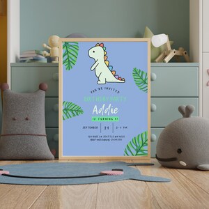 Dinosaur Birthday Invitation, Dinosaur Birthday, Jurassic Jungle Invitation, Dinosaur Birthday Party Invite, Dinosaur Party