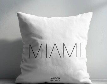 Miami Outdoor Pillow | Boho Garden Cushion | Tropical Patio Decor | UV and Water Resistant | Maison Boho