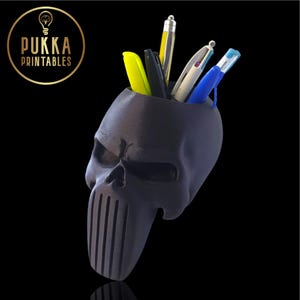 Op Punisher geïnspireerde gereedschapscontainer STL – houder voor multifunctionele 3D-prints