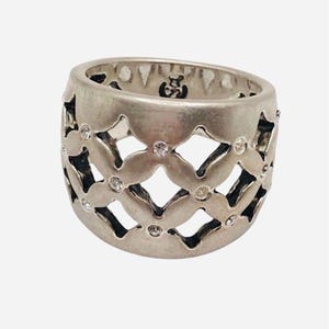 Women’s Premier Designs &quot;Starry night&quot; Banded Silver Ring Size 9
